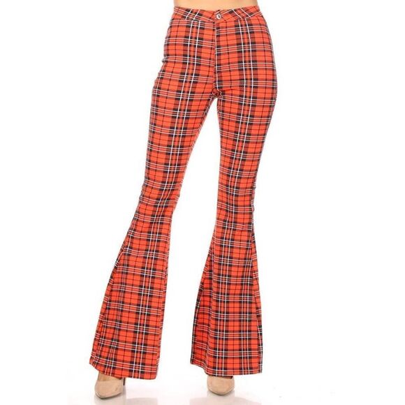 2 High Rise Plaid Pants - Picture 4 of 6
